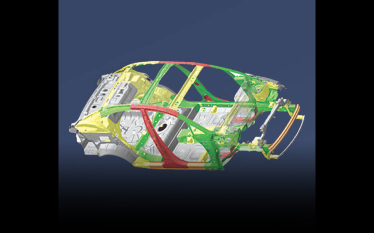 Reinforced Body Structure with Hot Press Formed Steel